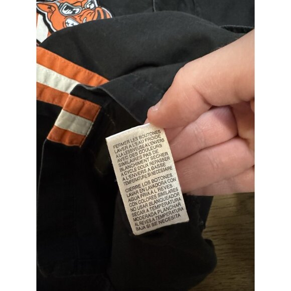 Harley Davidson Men XL Button Down Mechanic Shirt Embroidered Patches Biker - Picture 12 of 13